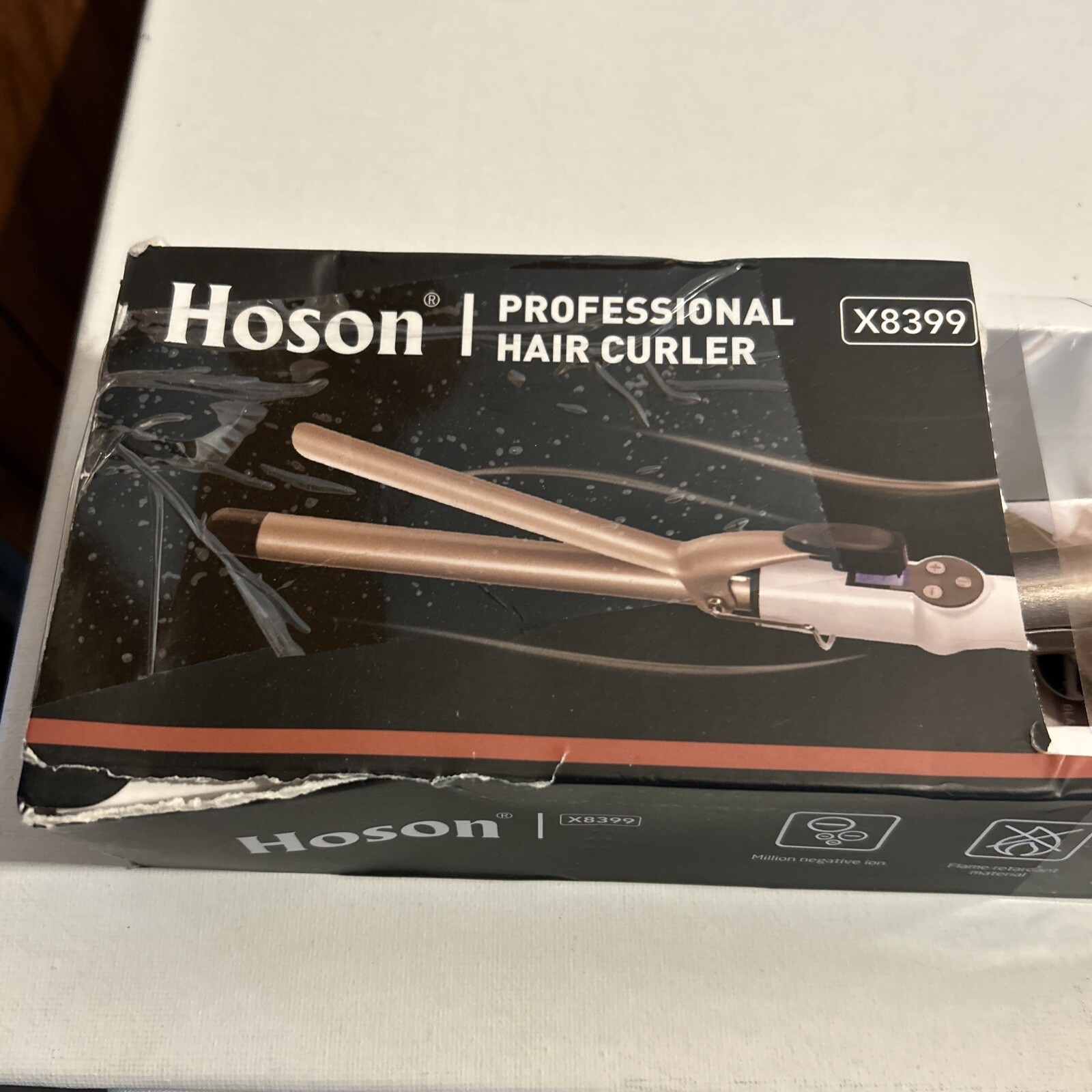 Hoson Curling Iron 1" Professional Ceramic Tourmaline Hair Curler X8399