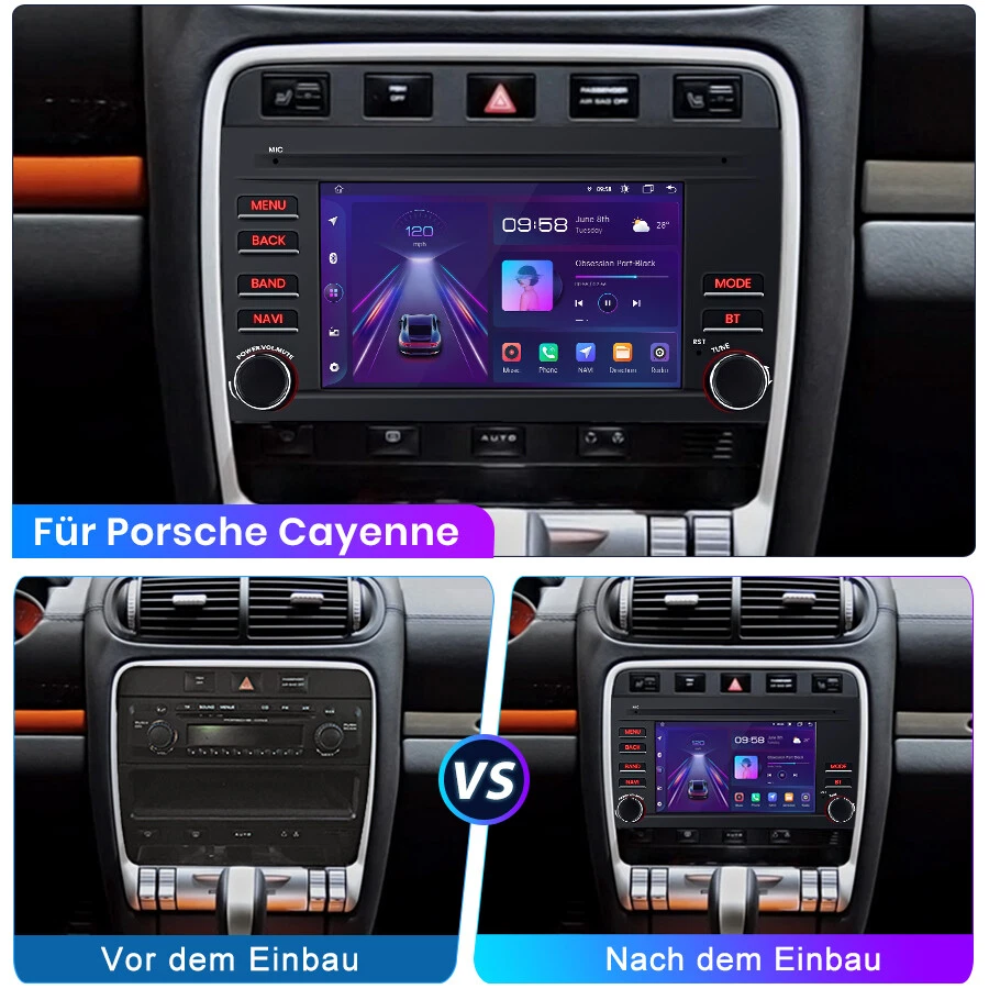 Android 11 2+32GB Car Radio For Cayenne 1 2002-2010 Blutooth 2+32G DAB WIFI GPS - Photo 3/4