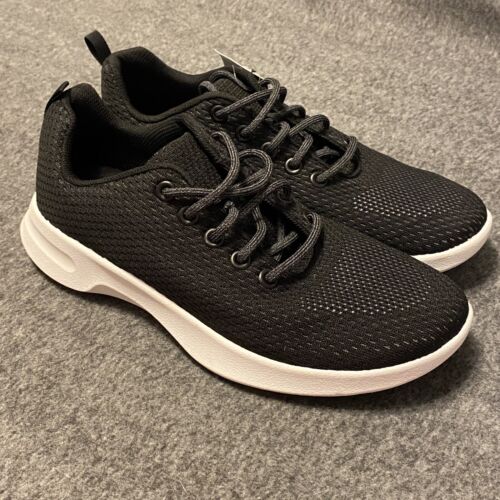 Athletic Works Shoes Women’s Size 11 Black-White Lace Up Sneakers New