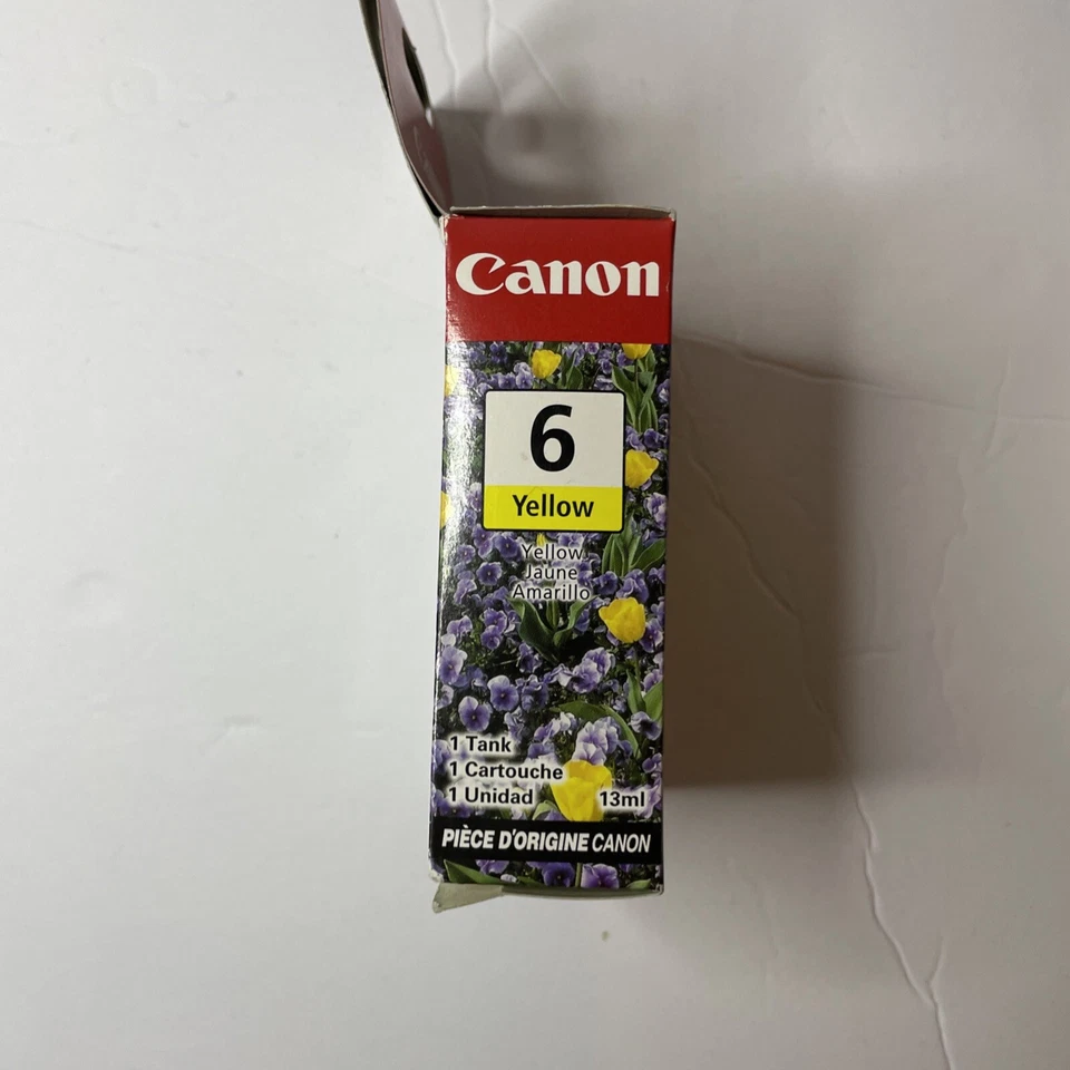 CANON PIXMA Genuine BCI-6Y Yellow Cartridge Ink, Sealed, New, Expired - Image 4 of 4