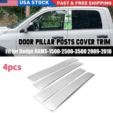 For 2009-2018 Dodge Ram Crewquad Cab 1500 2500 Chrome Pillar Post Trim Covers For 2009-2018 Dodge Ram Crewquad Cab 1500 2500 Chrome Pillar Post Trim Covers
