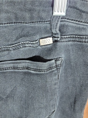 1822 denim jeans womens size 10 leggings stretch mid rise denim charcoal gray - 第 9/11 張圖片
