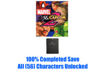 Marvel vs Capcom 2 Save File Characters Unlocked PlayStation 2 Memory Card PS2