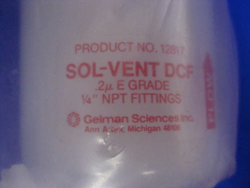 Gelman Sciences 12817 SOL-VENT DCF Cápsula Filtro, Nuevo Lote de 2 - Imagen 2 de 5