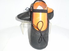 American Ballet Theater Childs Size 12 Black Leather Ballet Shoes