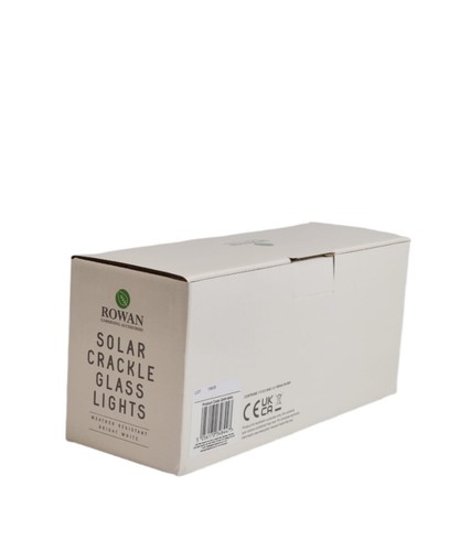 Rowan Solar Crackle Glass Lights Set Weather Resistant Bright White & MultiColor - Picture 15 of 23