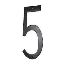 House Number 5 12-Inch Standard Font Individual Address Exterior Large