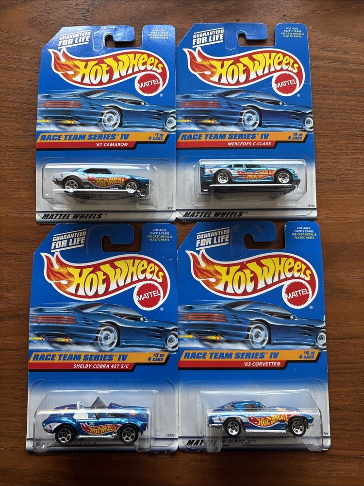 Hot Wheels Race Team Series IV Complete Lot Of 4