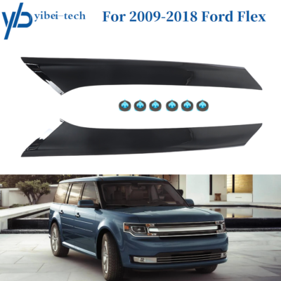 For 09 2010-2018 Ford Flex Windshield-Out Pillar Molding Black