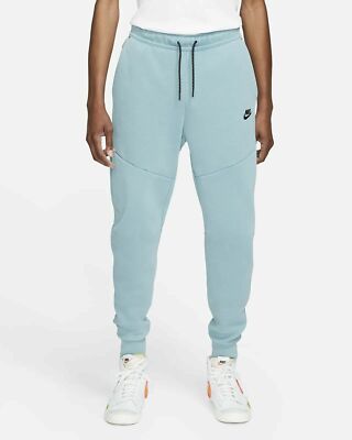 New Men's NIKE Tech Fleece Washed Jogger Pants Size XL CZ9918-424 Cerulean
