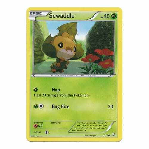 POKEMON CARD SEWADDLE 5/119 NO 540 SEWING POKEMON TCG CCG - Picture 1 of 6