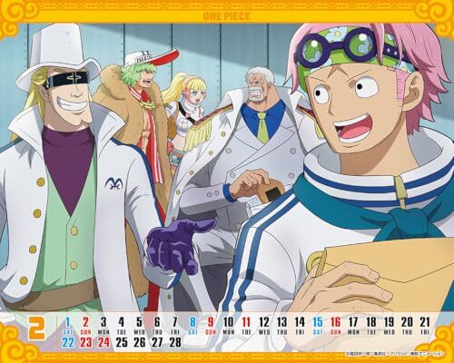 Toei Animation 2025 ONE PIECE Desk Calendar CL-015 JAPANESE Style