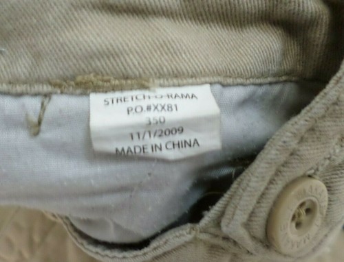 MAKAVELI Tan Brown Sand Patched TUPAC Cargo Shorts 6 Pockets Youth Boys 14 - Picture 7 of 7