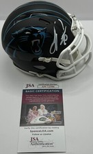 Julius Peppers Signed Autographed Carolina Panthers Flat Black Mini Helmet JSA