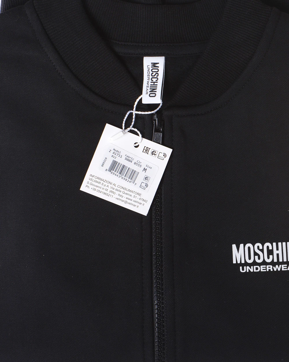 Felpa Moschino Underwear Sweatshirt Hoodie Cotone Donna Nero A17119004 555