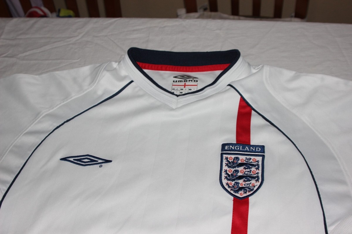 ウェア UMBRO - UMBRO  2002 WORLD CUP  ENGLAND UNIFORM England 2002 Home World Cup Football Soccer Jersey Umbro