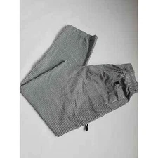 Chef Works Black & White Gingham pants size Small