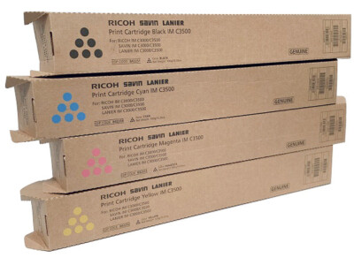 Genuine Ricoh Savin Lanier Toner SET IMC3500 C3000  842251 842252 842253 842254