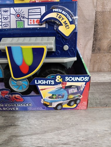 PJ Masks Super Moon Adventure Mega Rover Blue Truck and Two 3” Catboy Figure NEW - Picture 4 of 8