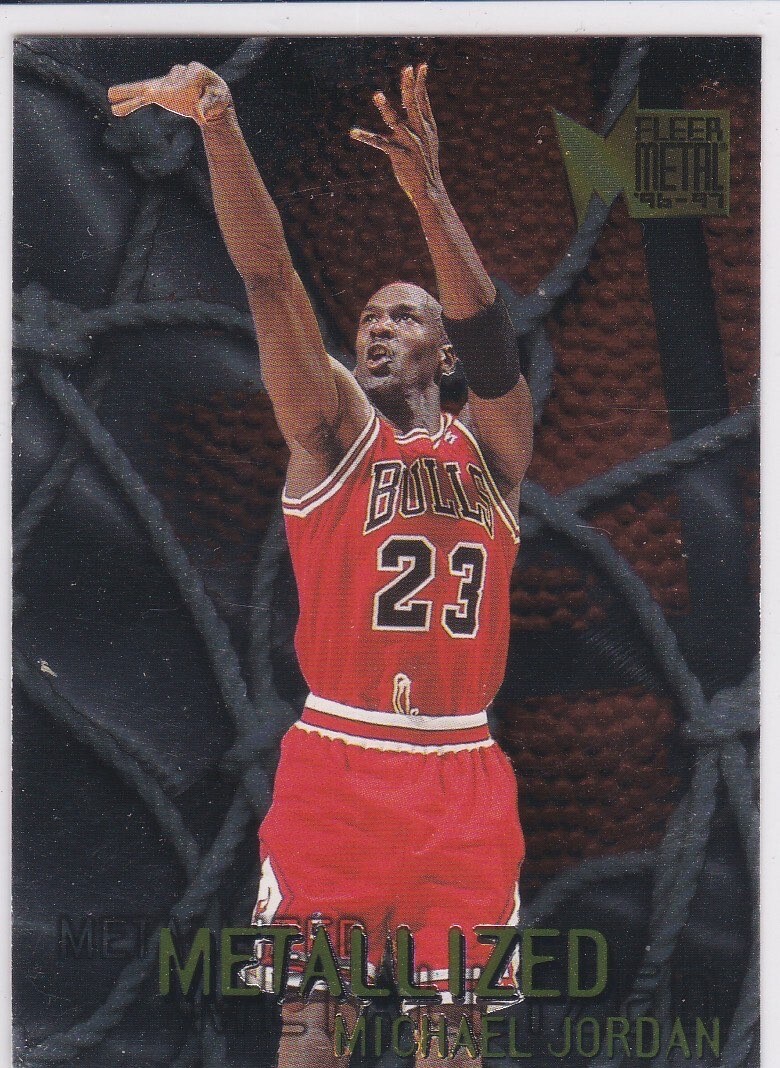 MICHAEL JORDAN 1996/97 Fleer Metal METALLIZED Basketball Card
