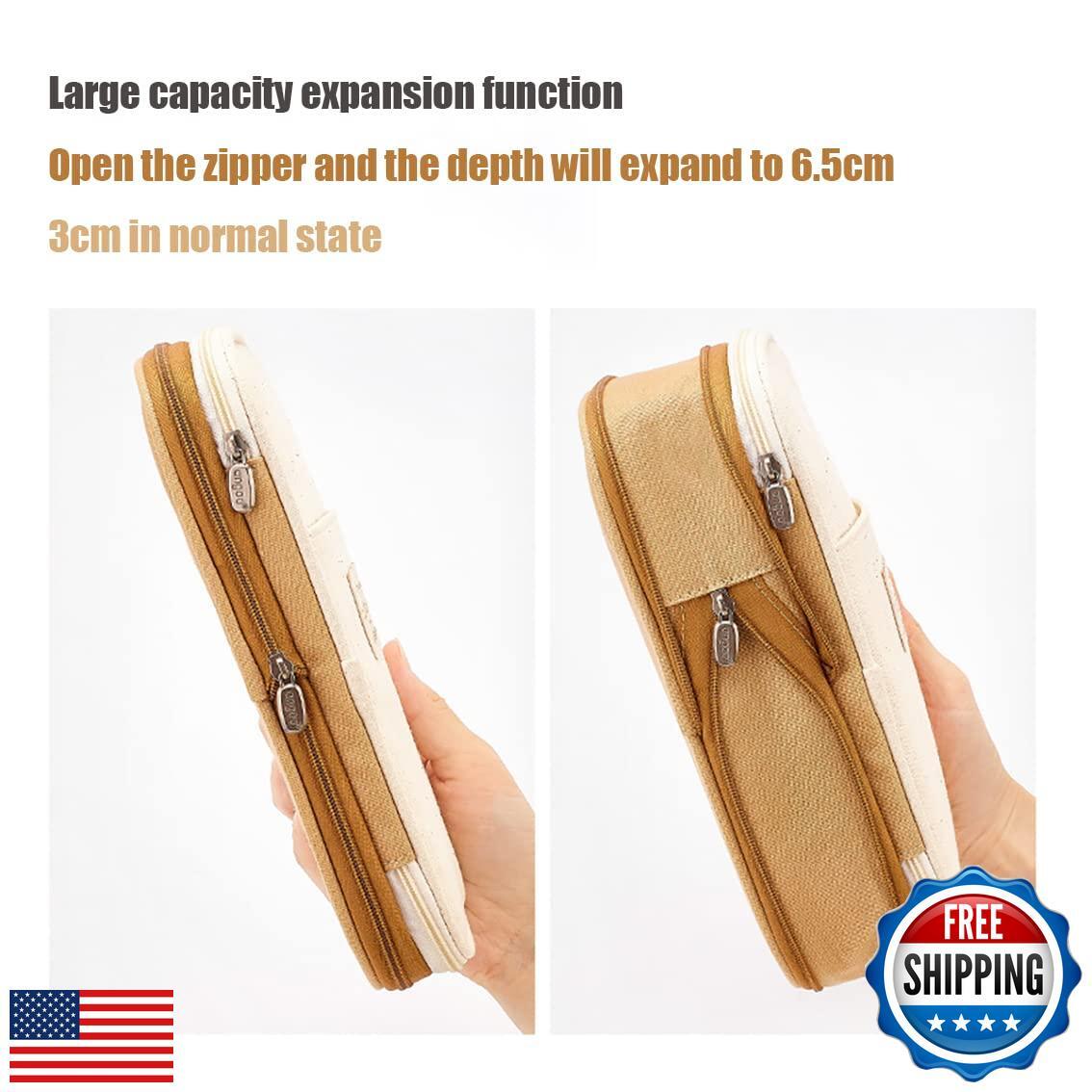 EHOPE Big Capacity Pencil Pen Case Office Large Storage High Capacity Bag Pou