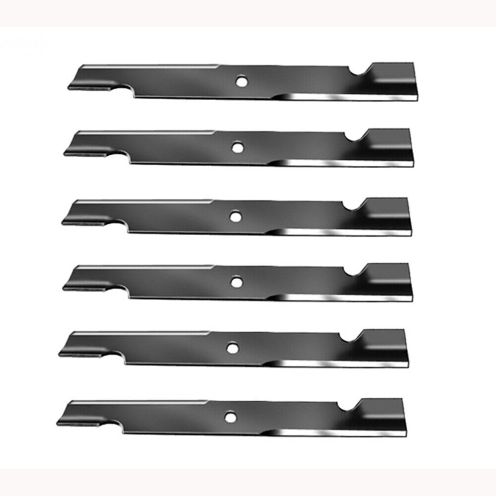 6-Pack Notched Blades Fits Exmark 103-6404 72" Lazer Z s/n 540,000 & up