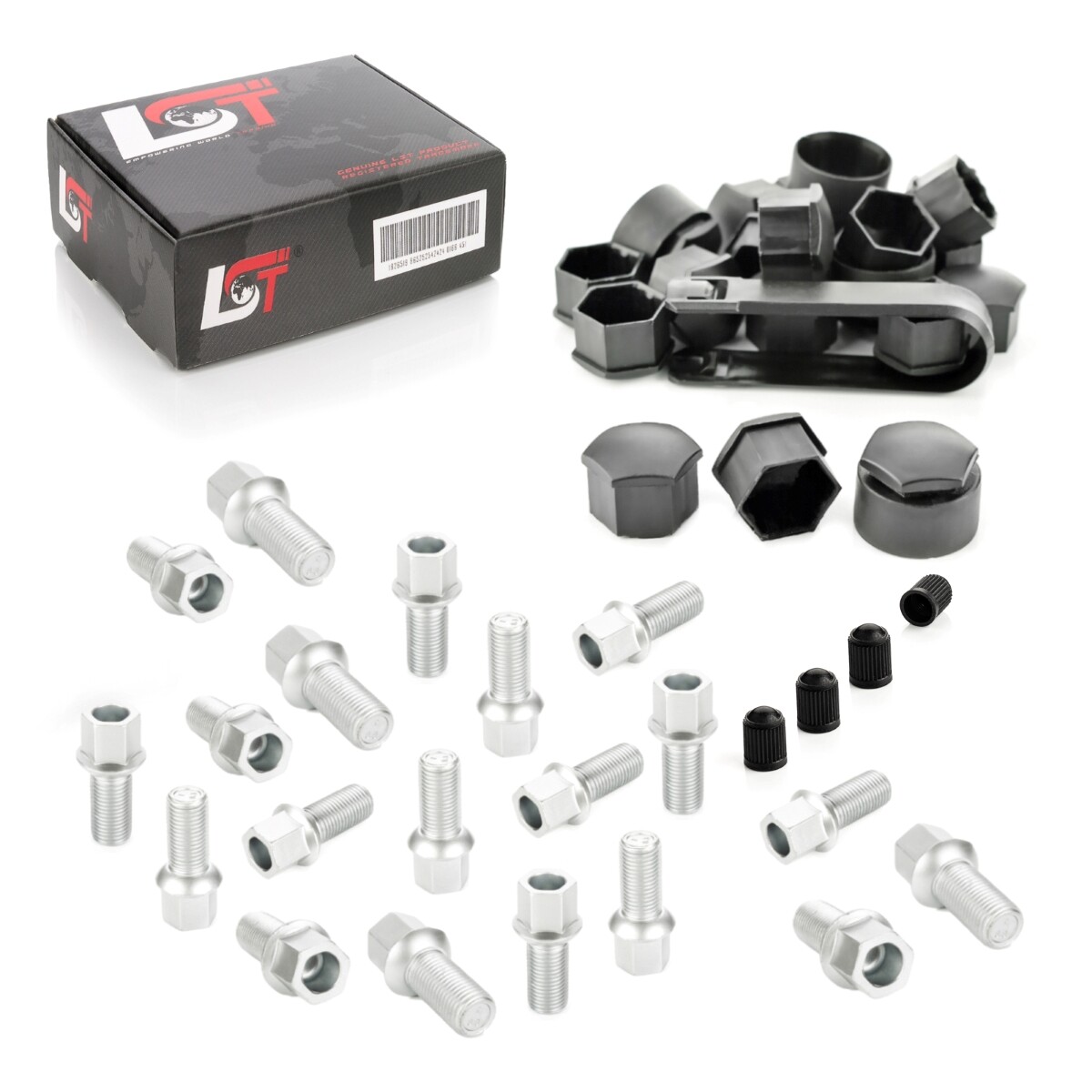 20X Wheel Bolt Caps Set Ball Seat M14X1.5X27 For VW JETTA III 3 IV 4