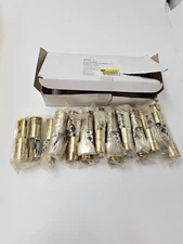 Box of 20 Shield Security 2-Way Drive-In Deadbolt Latch Polished Brass 913896