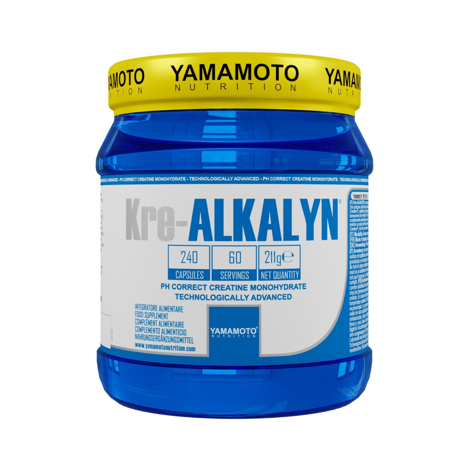 YAMAMOTO KRE-ALKALYN 240 capsule- integratore di creatina monoidrato certificata