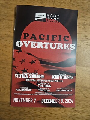 Sondheim Pacific Overtures - Program/Playbill - East /West Players L. A. 2024