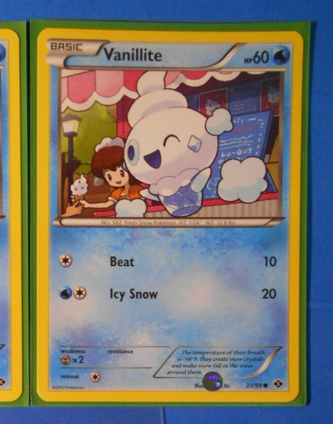 Vanillite 31/99 Pokemon card BW Next Destinies common NM