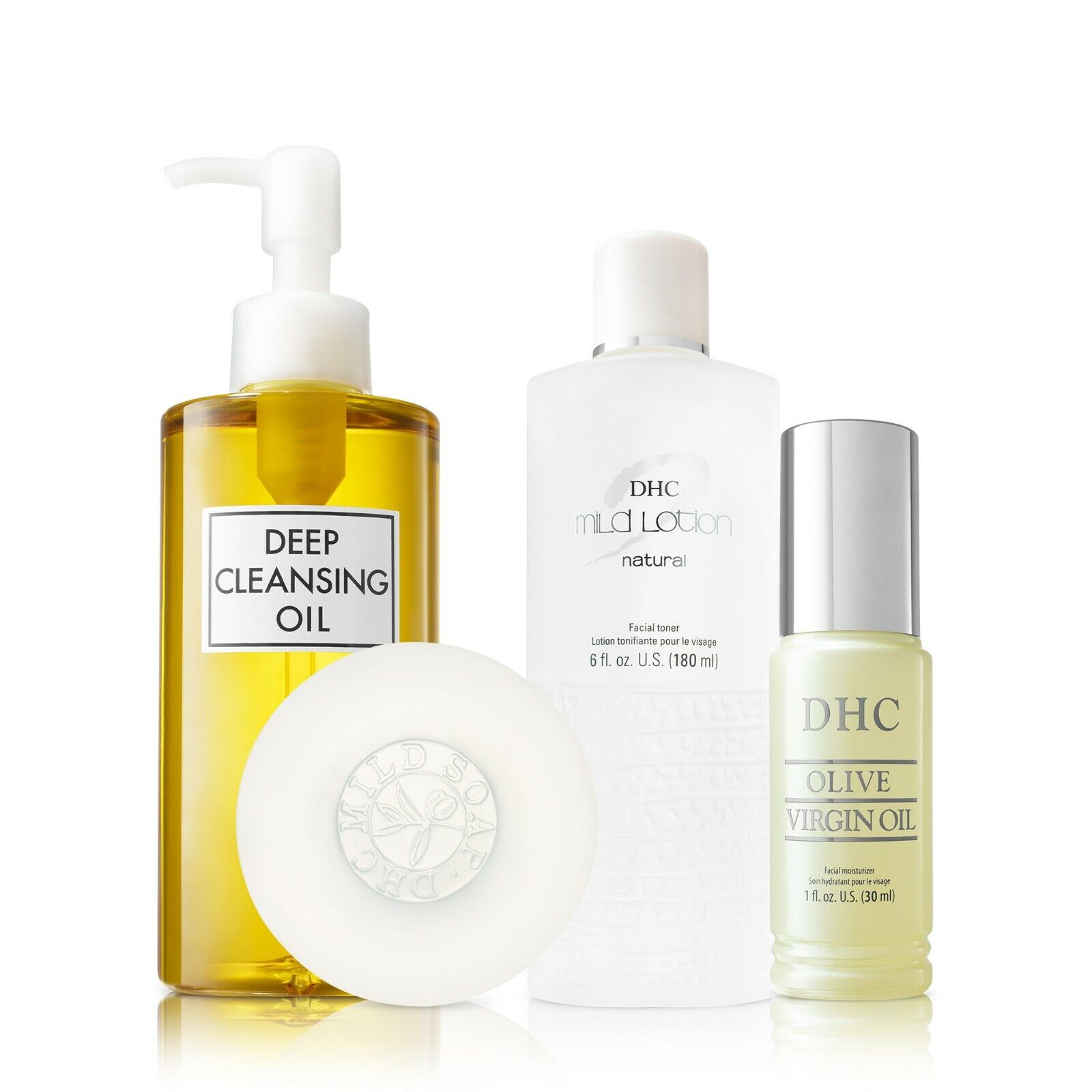DHC Olive Essentials Set, (OPEN BOX) includes four free samples
