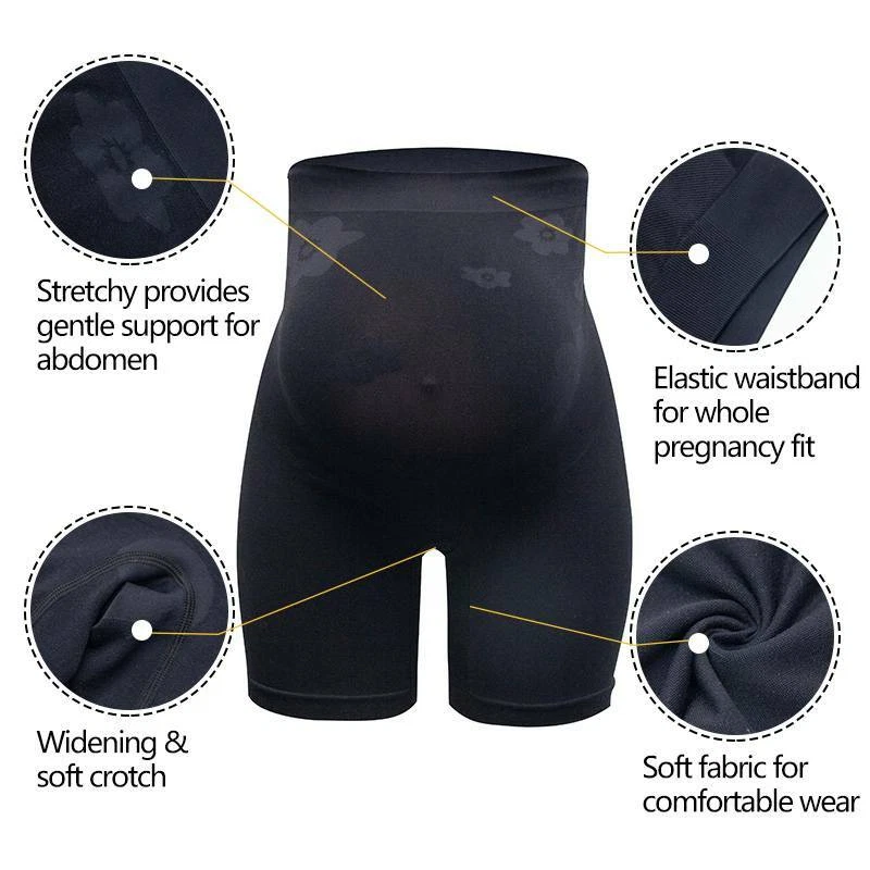 Ropa de maternidad Shaper para vestidos de mujer suave y sin costuras ropa Short Foto 2 de 4