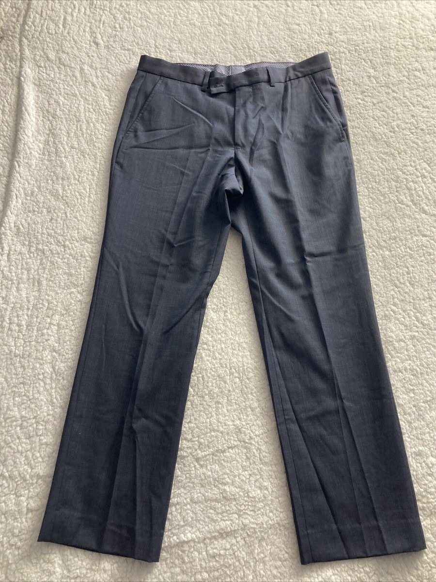 polyester spandex dress pants Mens Elastic Performance Woven Dress Pants With Stretch Fit