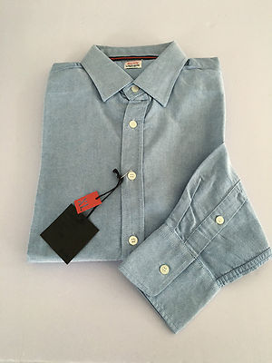 VINTAGE 55 Linie Luxury Basic Herrenhemd Oxford Himmlisch 100% Baumwolle Schlank
