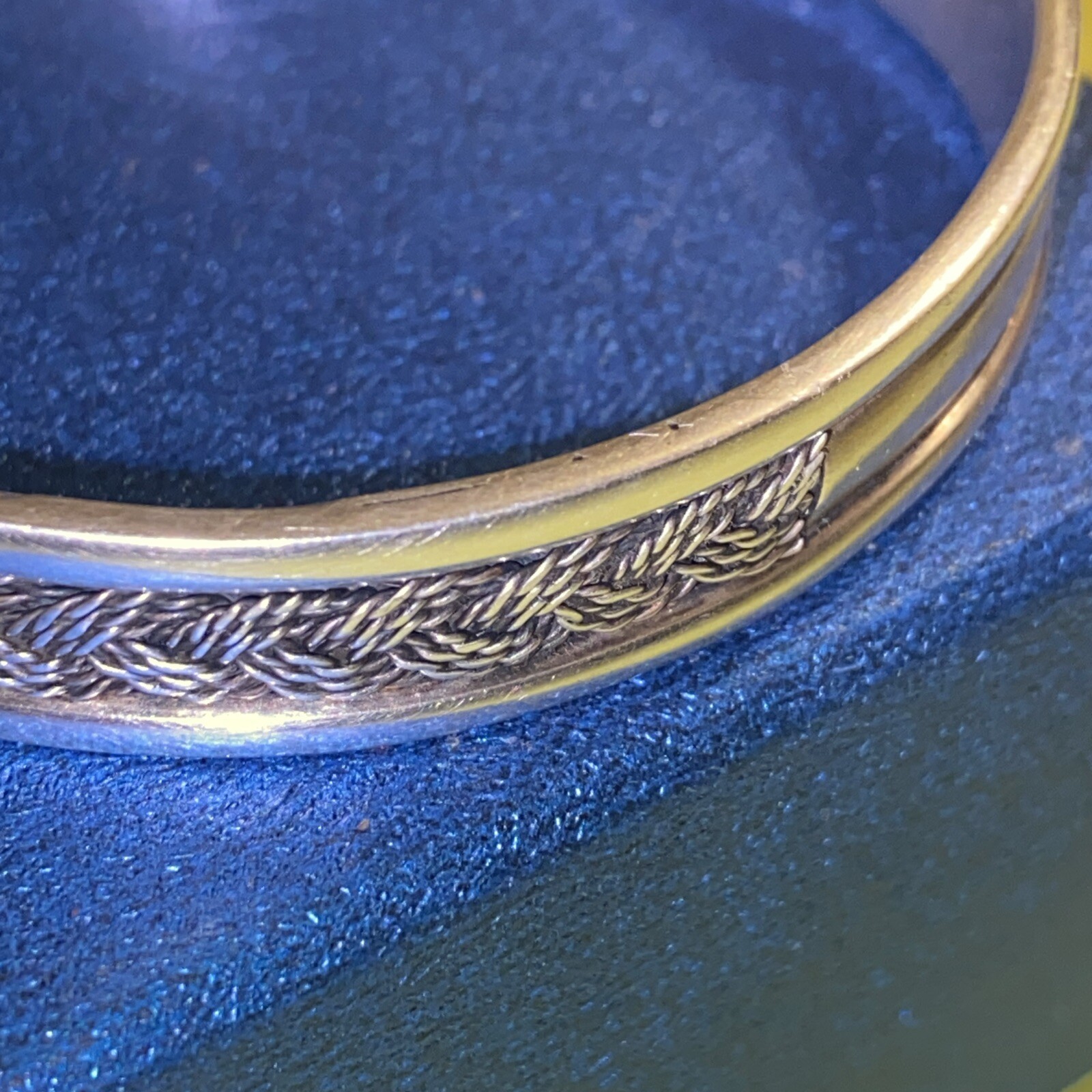 Beautiful solid sterling silver Celtic braid patt… - image 2