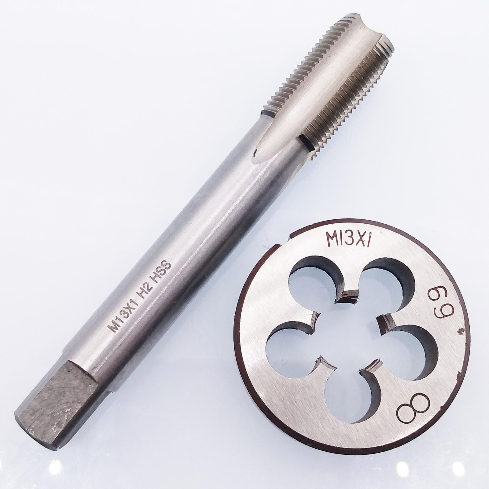 Tap & Die Set HSS M13 x 1mm Tap & M13 x 1mm Die Metric Thread Right