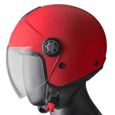 CASCO MOTO SCOOTER GMS JET GELATO MONO VARI COLORI GUSTI TAGLIA XS S M L XL XXL