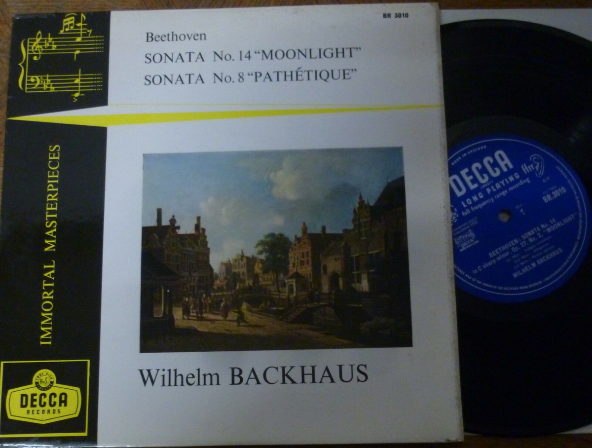 WILHELM BACKHAUS / BEETHOVEN sonatas nos 14 & 18 / DECCA BR 3010
