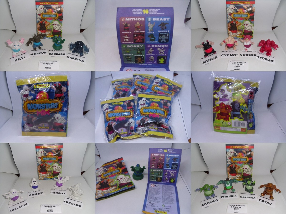 Monsters MIX PANINI Edition - SELECT YOUR Monster, COMPLETE Set Or
