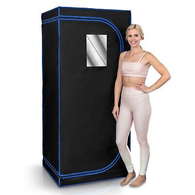 SereneLife SLISAU30BK Portable Home Sauna infrared Spa Therapy Detox Black  842893117683