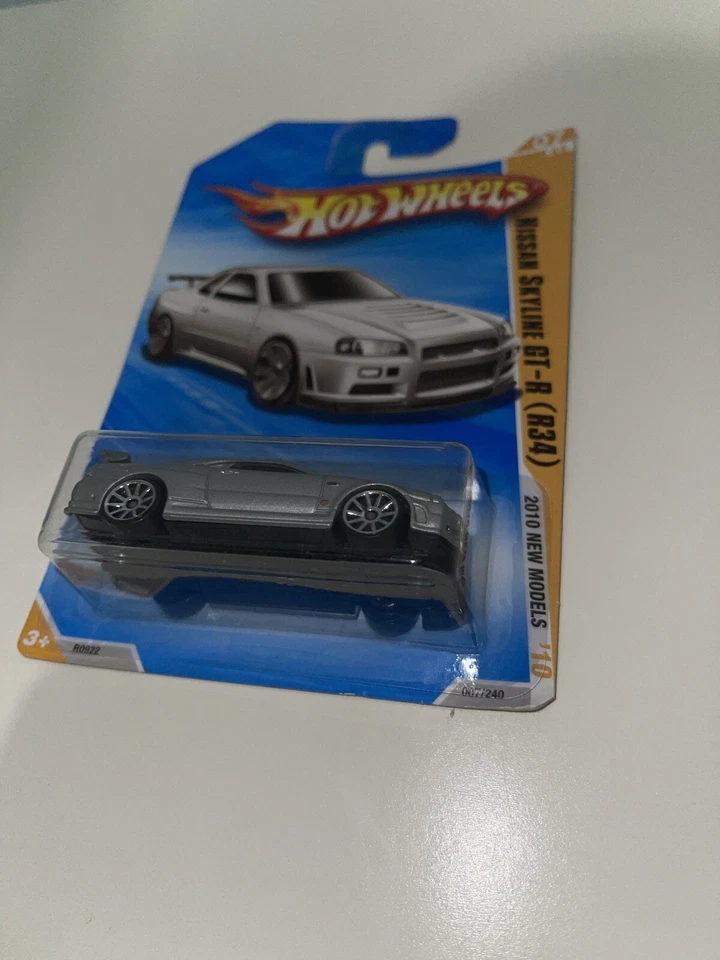 Nissan Skyline GTR R34 2010 07/44 Hot Wheels raro encontrar nuevo Foto 4 de 4