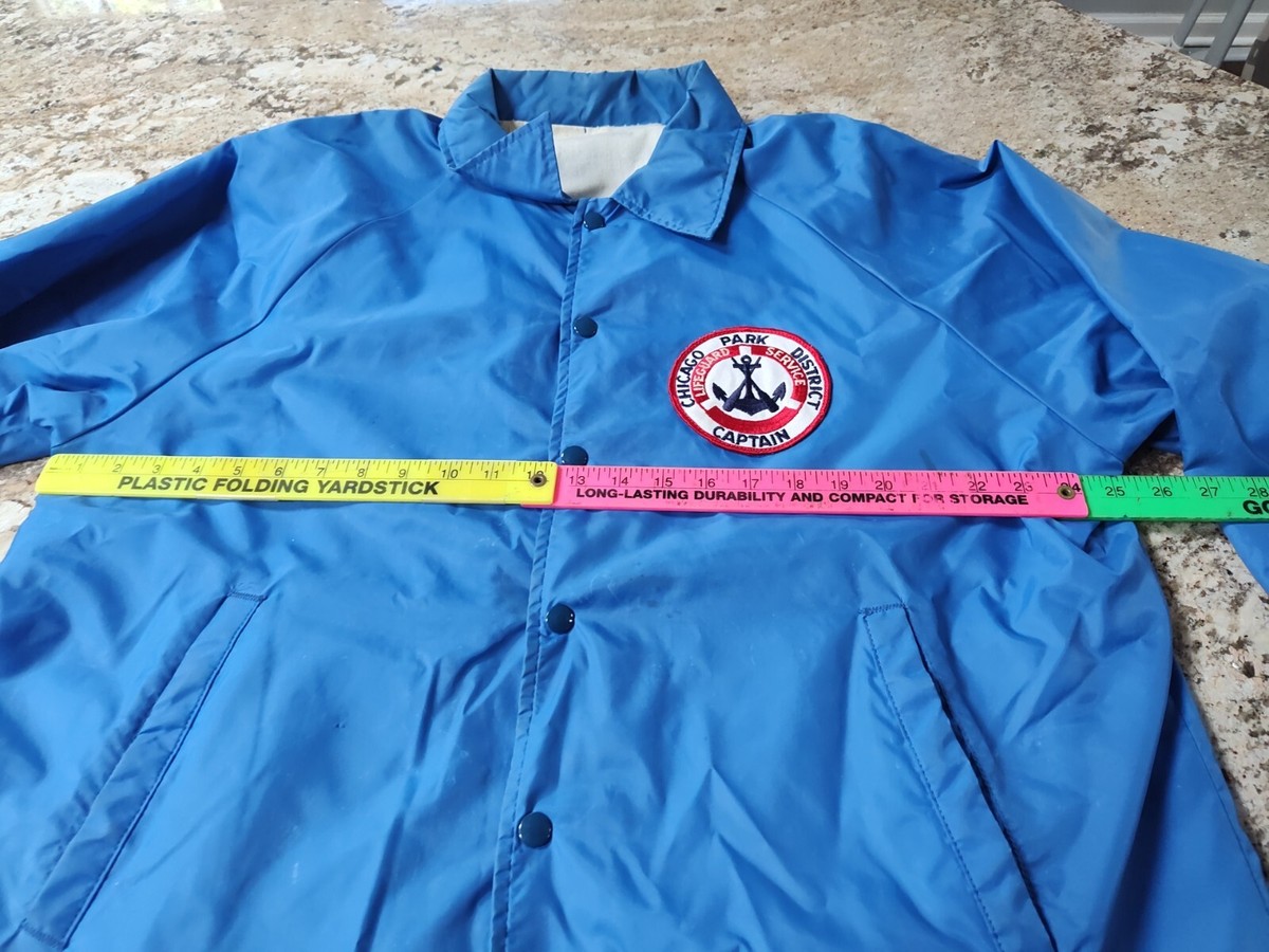 ジャケット・アウター vintage LIFE GUARD satain studium jkt dw Vintage Authentic Chicago Park District Captain Lifeguard