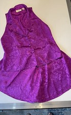 Victoria's Secret Vintage Gold Label Floral Purple Pajama Lingerie Sleep Set