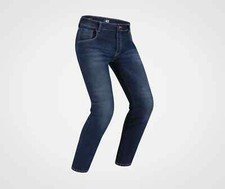 PANTALONI JEANS MOTO PMJ RIDER BLU CON PROTEZIONI GINOCCHIA E FIANCHI TAGLIA 44