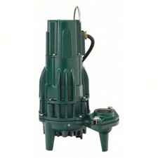 ZOELLER N161 SEWAGE EJECTOR PUMP, 1/2 HP, 115...