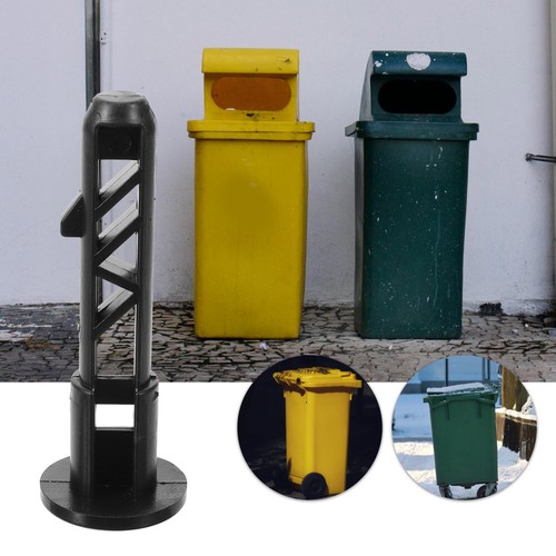 4 Stück Outdoor-Mülleimerverschlüsse, Mülleimerverschlüsse mit Rädern, Deckel, - Bild 3 von 12