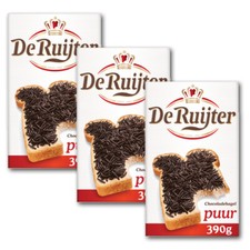 De Ruijter Schokostreusel zartbitter (Hagelslag) - 3 x 390 Gramm