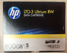 Set of 5 Sealed HP C7973A 800GB LTO-3 Ultrium RW Data Cartridge