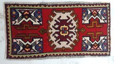 2X3 New Year's Celebration Carpet Rug, Hanmade Art Turkish Faded Rug, Nature Rug